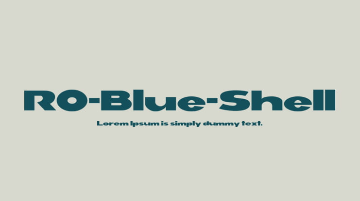 RO-Blue-Shell Font