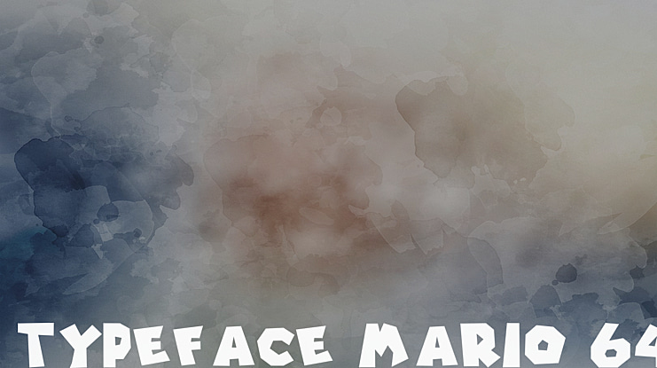 Typeface Mario 64 Font