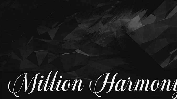 Million Harmony Font