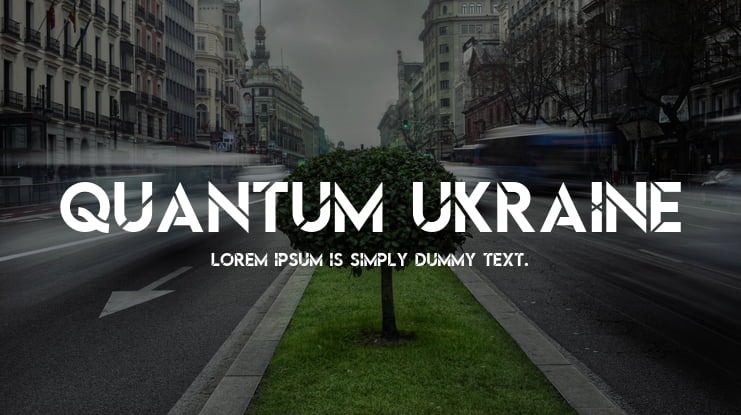 Quantum Ukraine Font