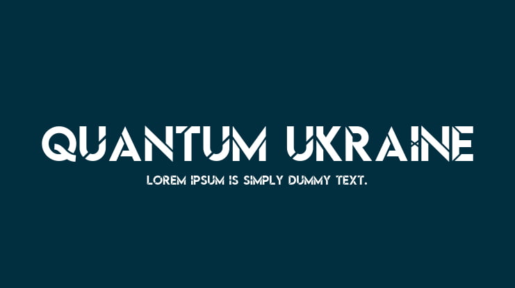 Quantum Ukraine Font