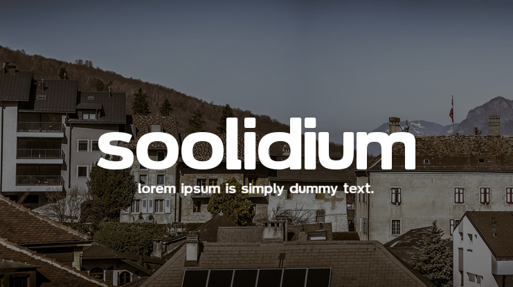 Soolidium Font