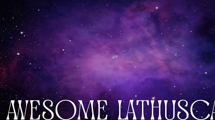 Awesome Lathusca Font