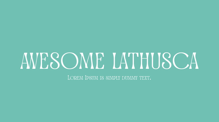 Awesome Lathusca Font