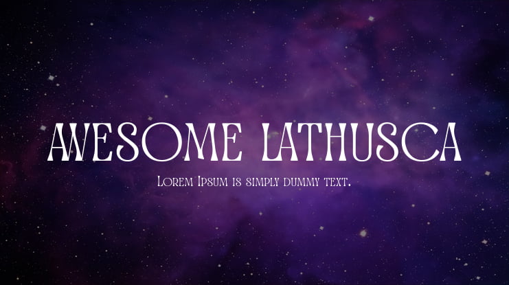 Awesome Lathusca Font