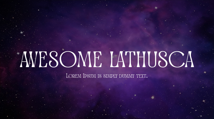 Awesome Lathusca Font