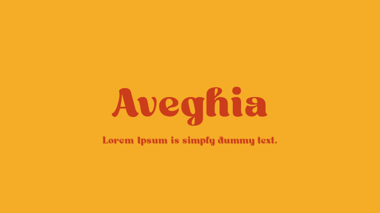 Aveghia Font