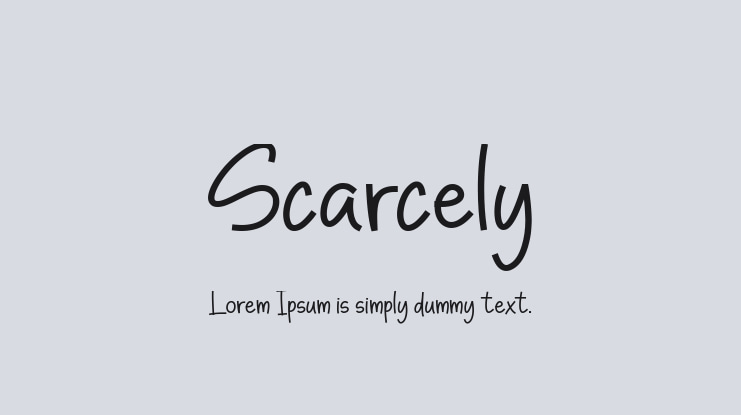 Scarcely Font