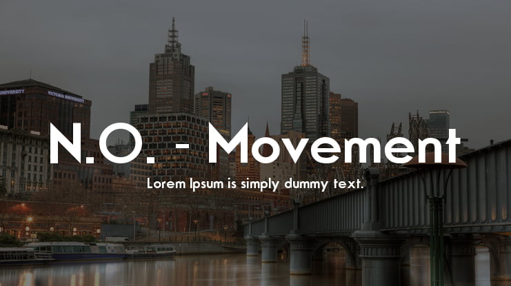 N.O. - Movement Font