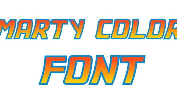 Marty - Back to the Future Font
