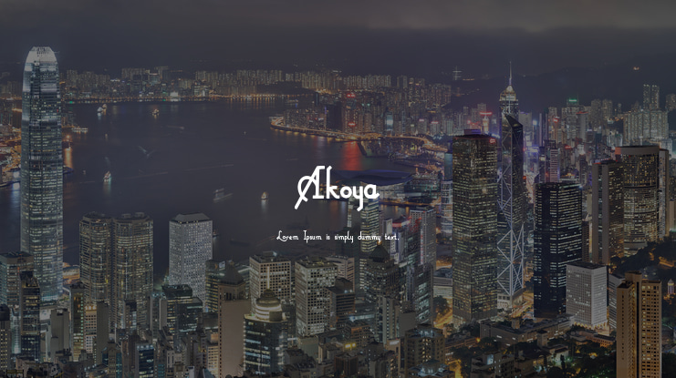 Akoya Font