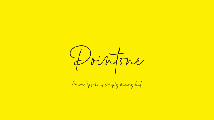 Pointone Font