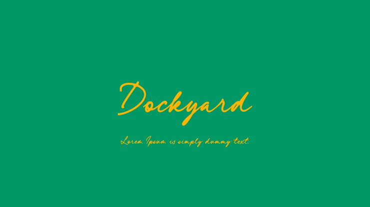 Dockyard Font