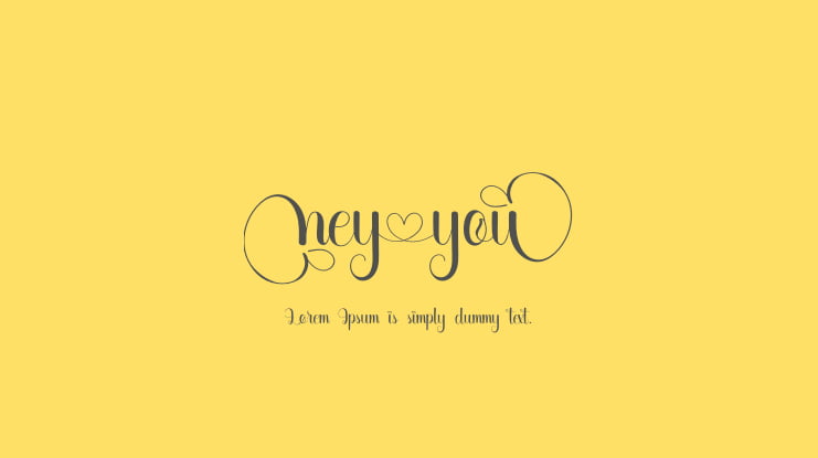 Hey You Font