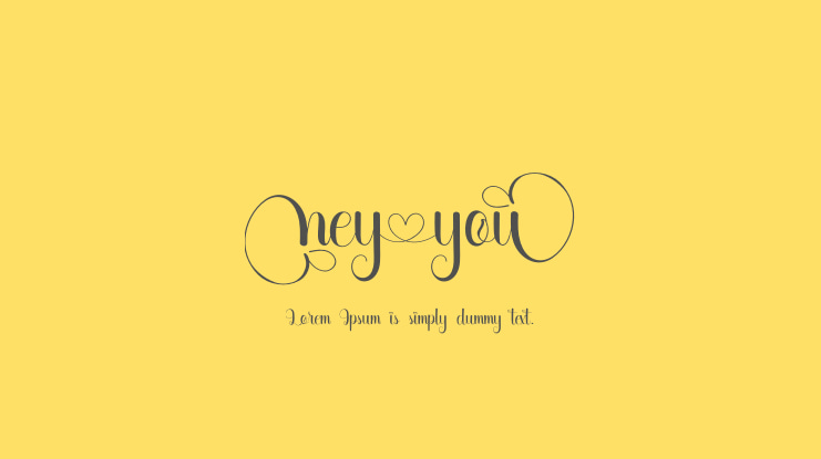 Hey You Font