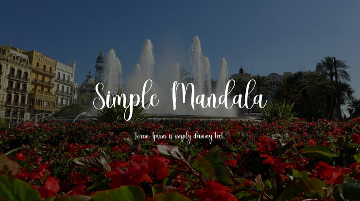 Simple Mandala Font