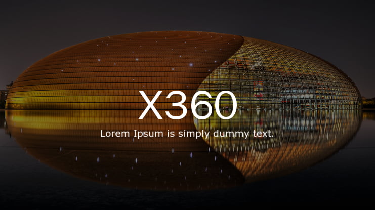 X360 Font