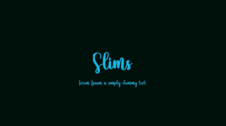 Slims Font