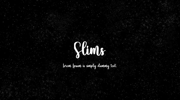 Slims Font