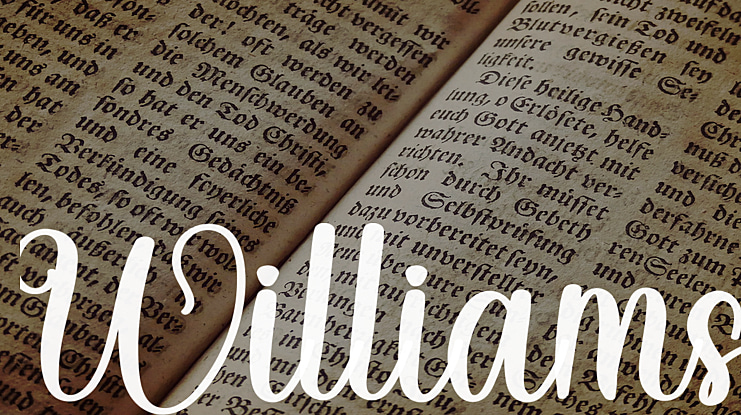 Williams Font