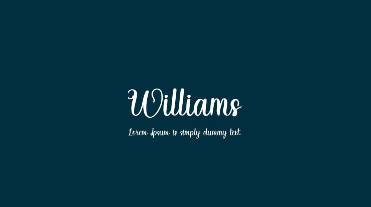 Williams Font
