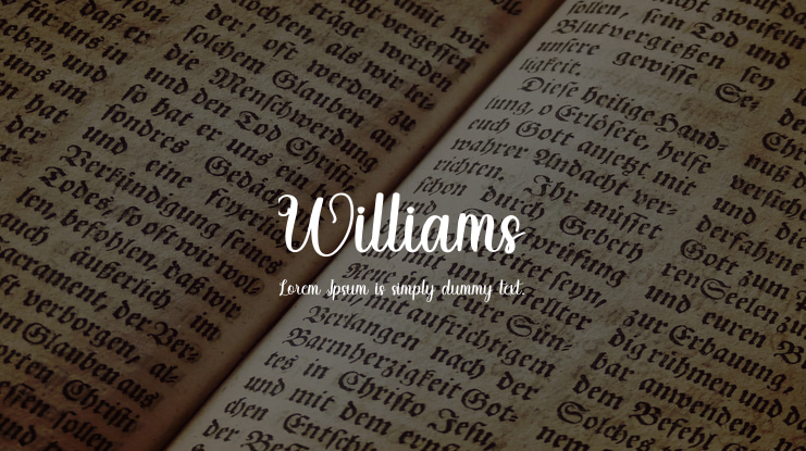 Williams Font