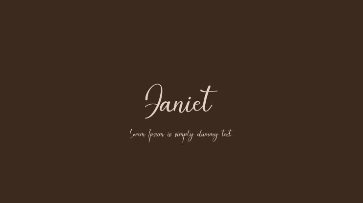 Janiet Font
