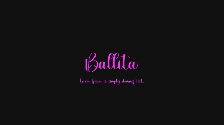 Ballita Font