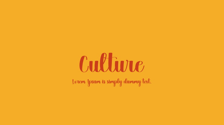 Culture Font