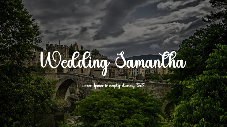 Wedding Samantha Font