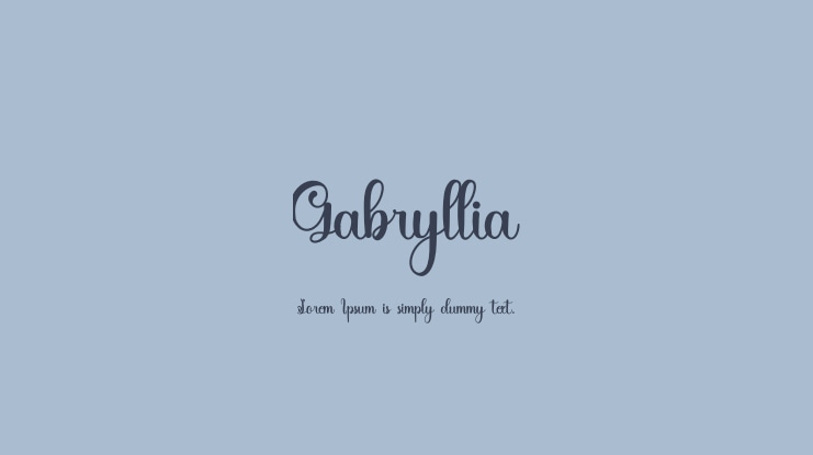 Gabryllia Font
