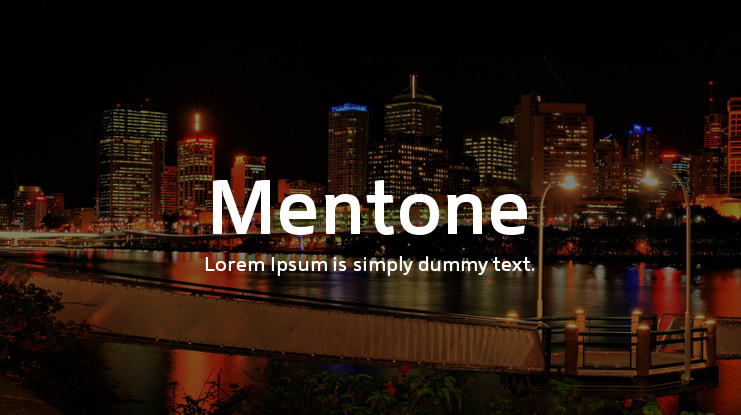 Mentone Font