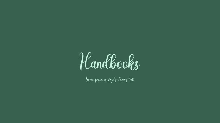 Handbooks Font