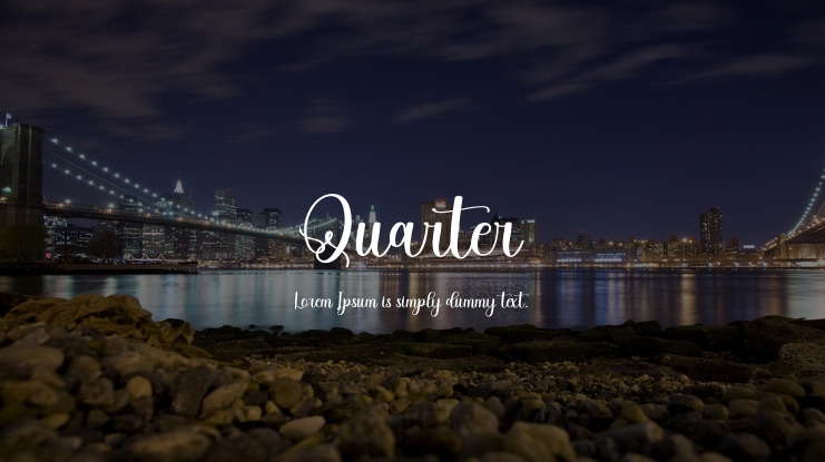 Quarter Font