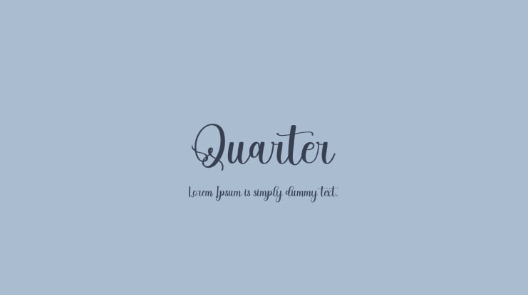 Quarter Font