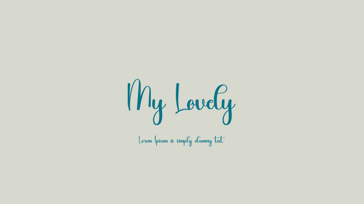 My Lovely Font