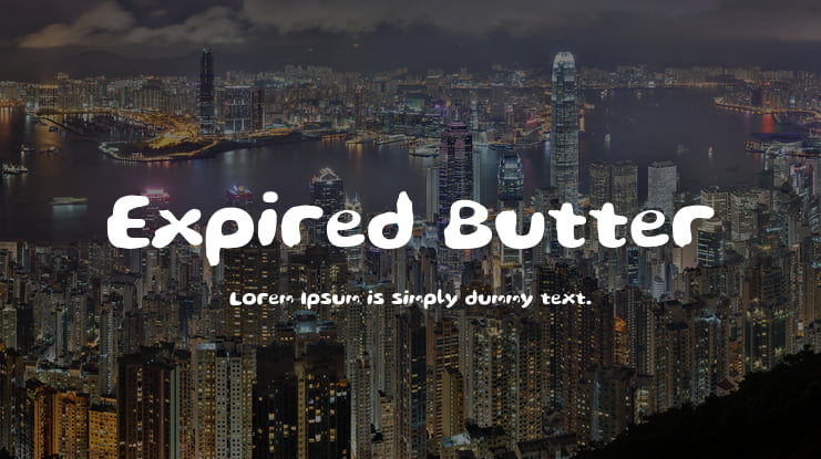 Expired Butter Font