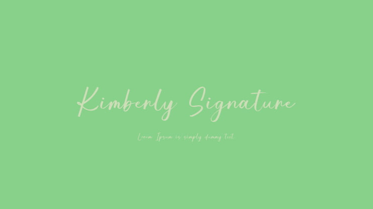 Kimberly Signature Font