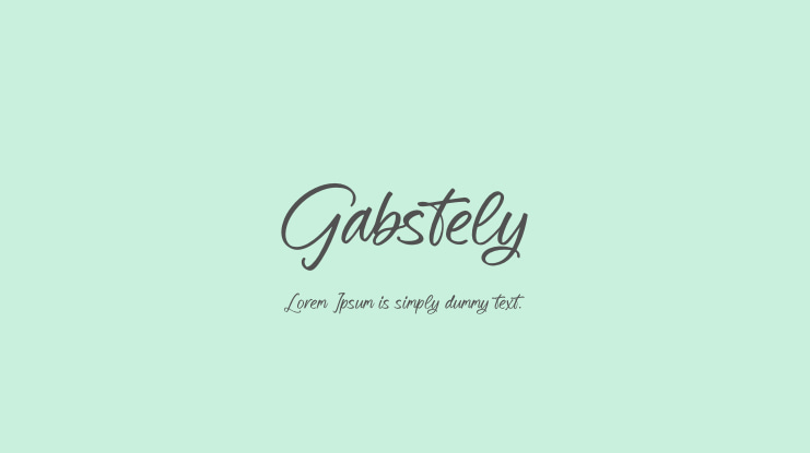 Gabstely Font