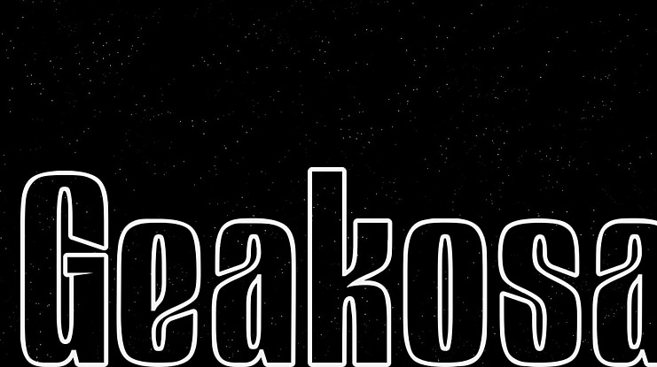 Geakosa Font