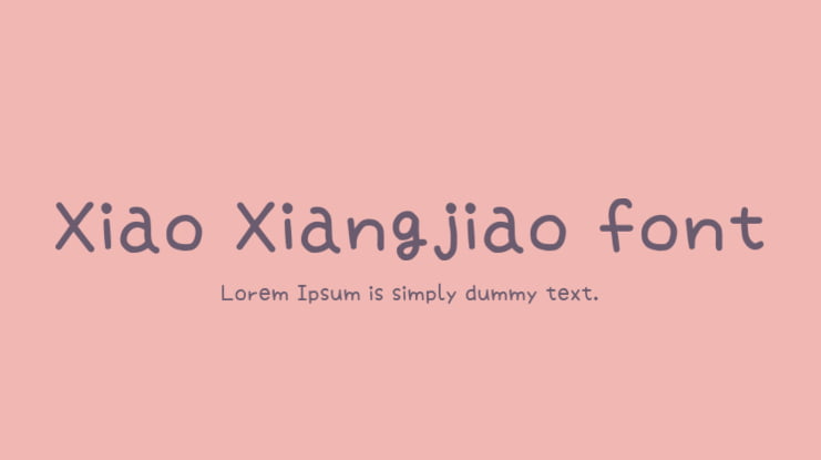 Xiao Xiangjiao font