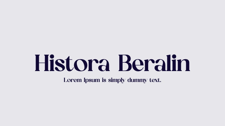 Histora Beralin Font