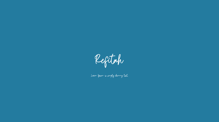 Refitah Font