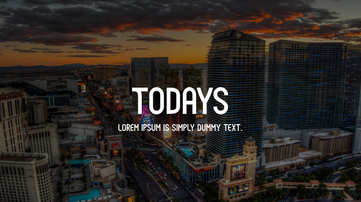 Todays Font Family