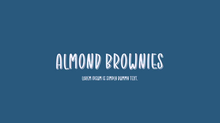 Almond Brownies Font