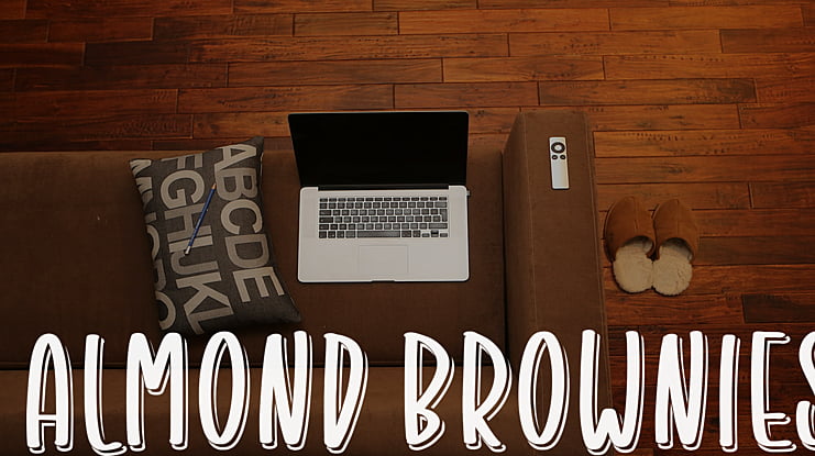 Almond Brownies Font
