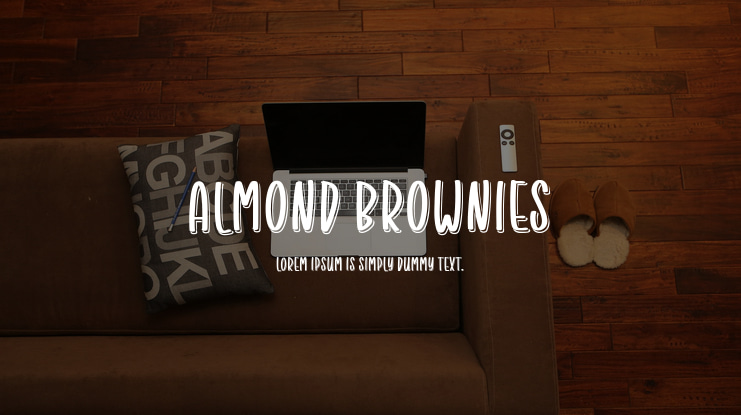 Almond Brownies Font