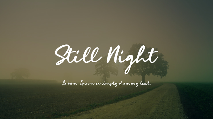Still Night Font