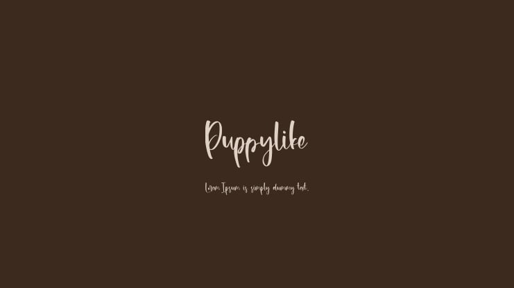 Puppylike Font