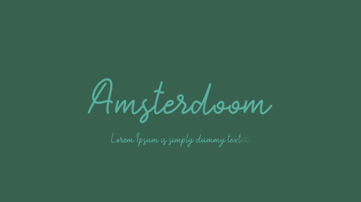 Amsterdoom Font